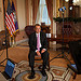 Speaker John Boehner finishes a video recording in the Speaker's Ceremonial Office at the U.S. Capitol. September 21, 2012. (Official Photo by Bryant Avondoglio)

---
This official Speaker of the House photograph is being made available only for publication by news organizations and/or for personal use printing by the subject(s) of the photograph. The photograph may not be manipulated in any way and may not be used in commercial or political materials, advertisements, emails, products, promotions that in any way suggests approval or endorsement of the Speaker of the House or any Member of Congress.