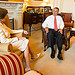 Speaker John Boehner talks with Former First Lady Laura Bush in his office in the U.S. 
Capitol prior to the Congressional Gold Medal Ceremony honoring Daw Aung San Suu Kyi.
September 19, 2012.  (Official Photo by Heather Reed)

--
This official Speaker of the House photograph is being made available only for publication by news organizations and/or for personal use printing by the subject(s) of the photograph. The photograph may not be manipulated in any way and may not be used in commercial or political materials, advertisements, emails, products, promotions that in any way suggests approval or endorsement of the Speaker of the House or any Member of Congress.
