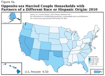 Infographic: 2010 Census Shows Interracial and Interethnic Married Couples Grew by 28 Percent over Decade