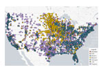 Map of alternative fueling stations.