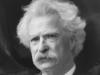 Black and white photo of Mark Twain