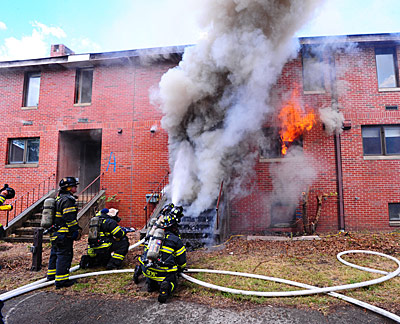 photo of fire testing with NYC Fire Dept.