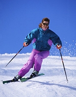 view of skier