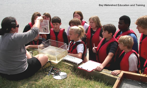 Children doing a science experiment