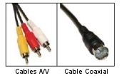 cables A/V y cable coaxial