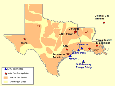 2009 Gulf Gas Regions