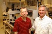 Robert Blakesley and Eric Green at NIH Intramural Sequencing Center 