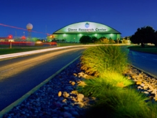 Night view of Glenn Research Center