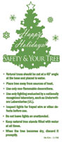Christmas Tree Fire Safety Hang Tag Side 1