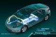 An illustration of the 2011 Chevy Volt, whose lithium-ion battery is based on technology developed at Argonne National Laboratory. | Image courtesy of General Motors.