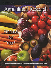 Cover of October 2012 Agricultural Research Magazine: Click here to view online publication.