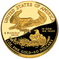 2012 American Eagle Gold Proof Reverse