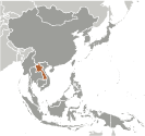 Location of Laos