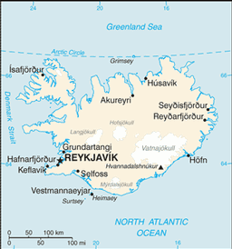 Map of Iceland