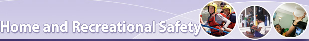 home and recreational safety banner