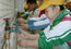 Children washing their hands.