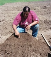 Traditional gardening at Standing Rock Sioux Tribe