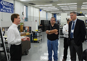 Image: NIST Under Secretary and Director Patrick Gallagher tours Omega Plastics