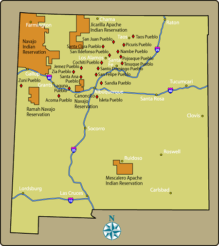 New Mexico Tribal Map