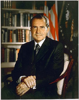 Formal portrait of President Nixon