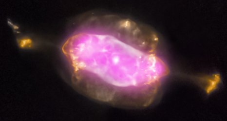 Planetary nebula NGC 7009, part of the first systematic survey of such objects in the solar neighborhood made with the Chandra Xray Observatory.