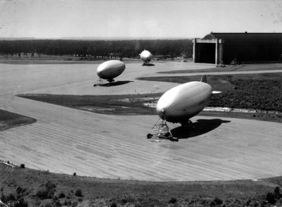 Glynco airships on tarmac