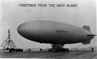 Postcard: Greetings from the Navy Blimps