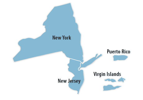 New York-New Jersey Information Office Map