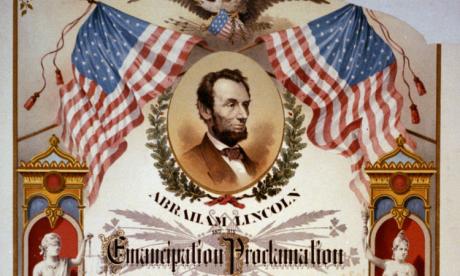 Abraham Lincoln and his Emancipation Proclamation / The Strobridge Lith. Co., Ci