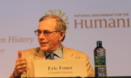 photo: Eric Foner of Columbia University at Emancipation Nation panel