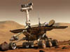 Artist's concept of the Mars Rovers Spirit and Opportunity