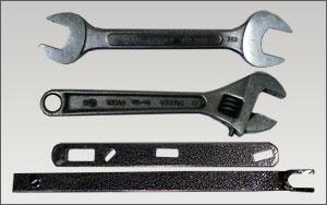 Wrench types used to shut of a gas