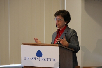 Deputy Secretary Blank delivers remarks at the Aspen Institute (Photo: Steve Johnson, Aspen Institute)