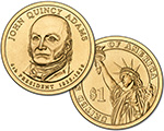 Presidential $1 Coin: Quincy Adams Obverse
