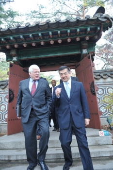 Congressman Jim McDermott with Commerce Secretary Gary Locke, South Korea – April 26, 2011