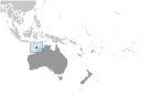 Location of Ashmore and Cartier Islands