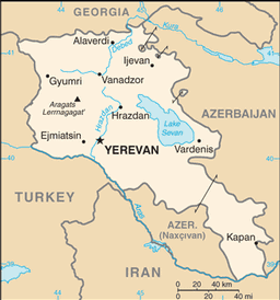 Map of Armenia