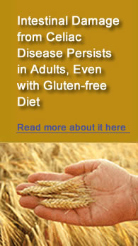 Intestinal Damage from Celiac Disease Persists in Adults, Even with Gluten-free Diet.