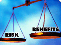 Scale of risk and benefits