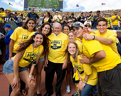 Carl with the University of Michigan Banner Crew - Sept. 8, 2012