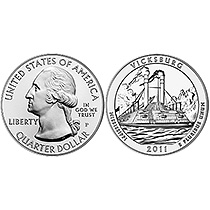 2011 ATB SILVER COIN - VICKSBURG