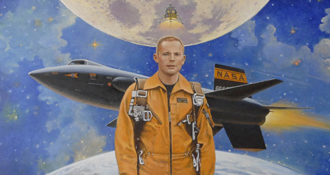 One of aerospace artist Bob McCall's last works was a portrait of Apollo 11 astronaut Neil Armstrong. Called 