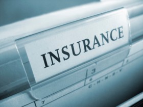 File folder labeled Insurance