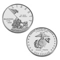 2005 MARINE CORPS 230th Anniversary Silver Dollar: Uncirculated