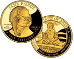 Jane Pierce First Spouse Proof Coin