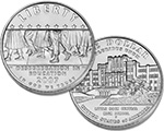 2007 Little Rock Central High School Desegregation Silver Dollar Uncirculated (line art)