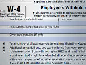 IRS W-4 Form
