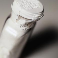 Photograph of a bottle of aspirin