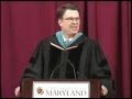 OPM Director John Berry delivers the commencement speech to the Class of 2012 at UMD