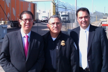 Juan Carlos Baker, Director General of Mexico’s Secretariat of Economy with Hector Mancha Ana Hinojosa, Director of Field Operations, El Paso Field Office with Michael Camuñez, Assistant Secretary for ITA’s Market Access and Compliance.